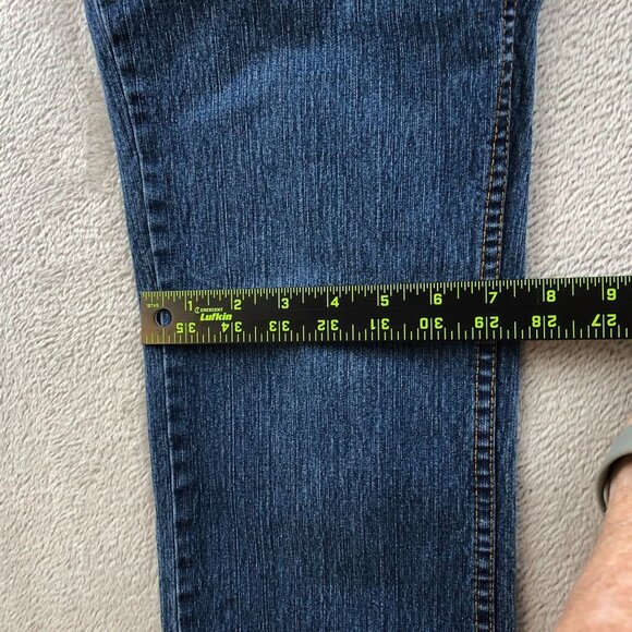 RY Diverso Womens Jeans Size 10 Straight Classic Denim Embroidered Butterfly - Picture 8 of 14